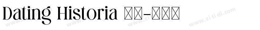 Dating Historia 粗体字体转换